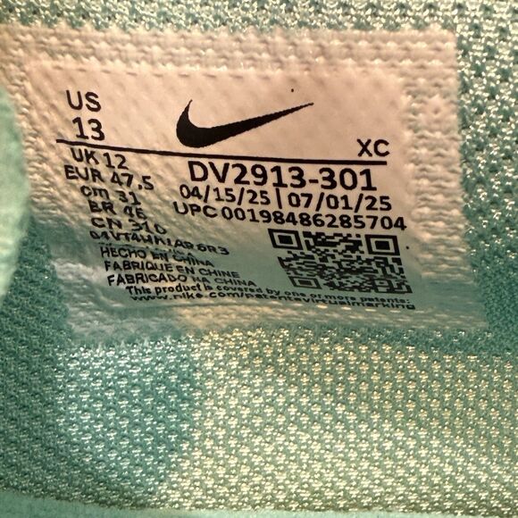 Nike GT Cut 3 Bleached Turquoise Barley Volt DV2913-301 Men\'s Size 13 New main image 4